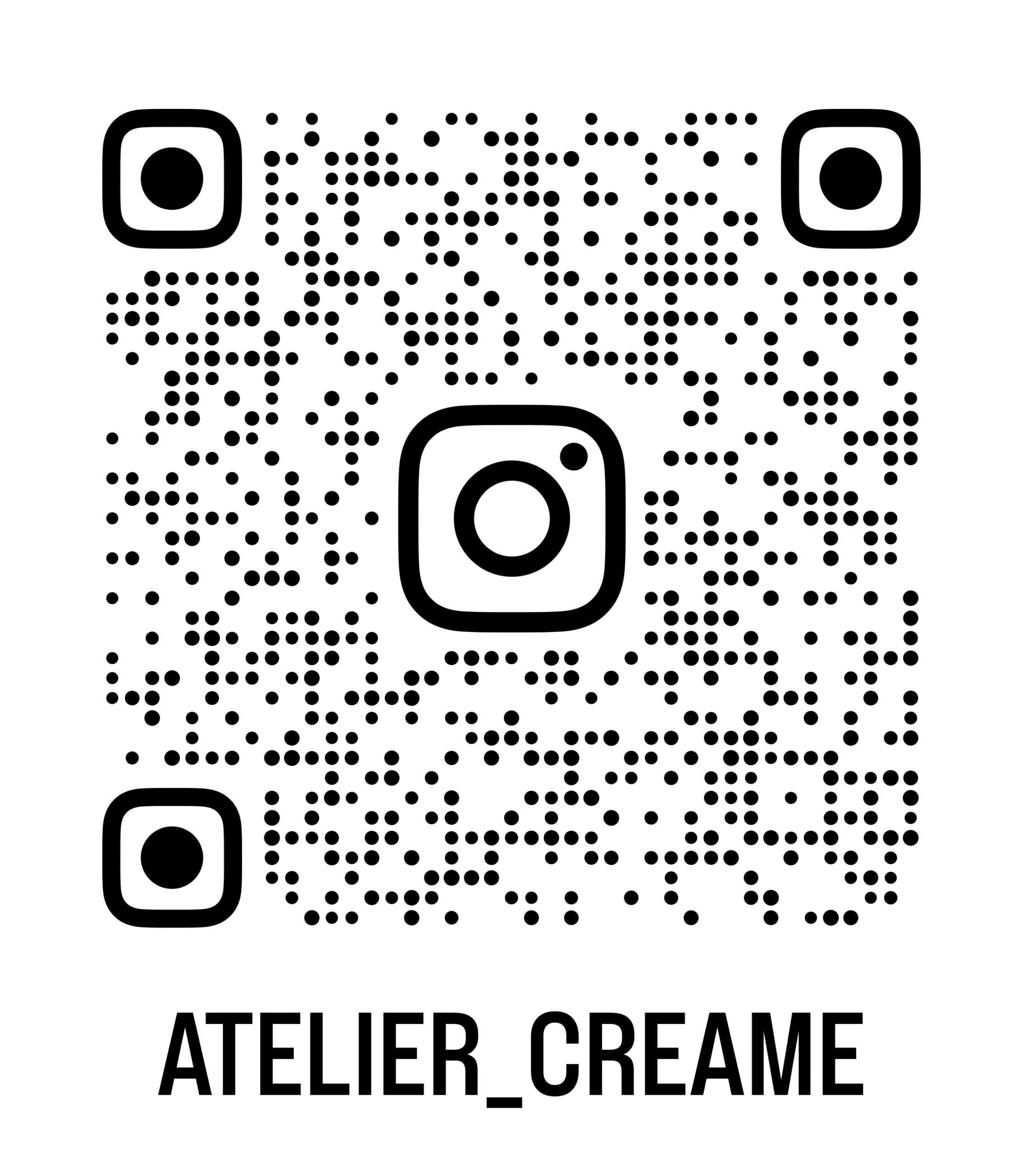 Accueil atelier creame qr